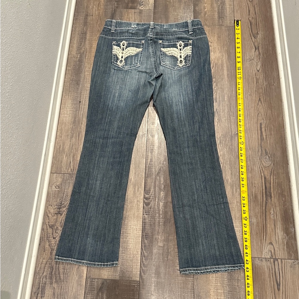 Women’s Boot Cut Jeans in Indigo Blue - Picture 7 of 8